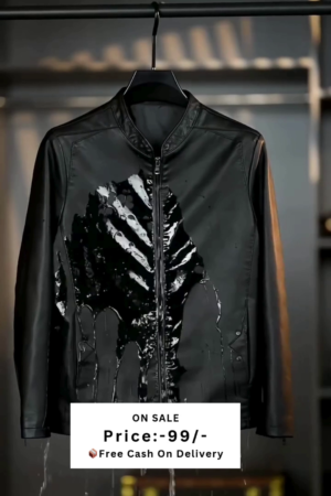 Leather Retail Men's Faux Leather Regular Length Jacket