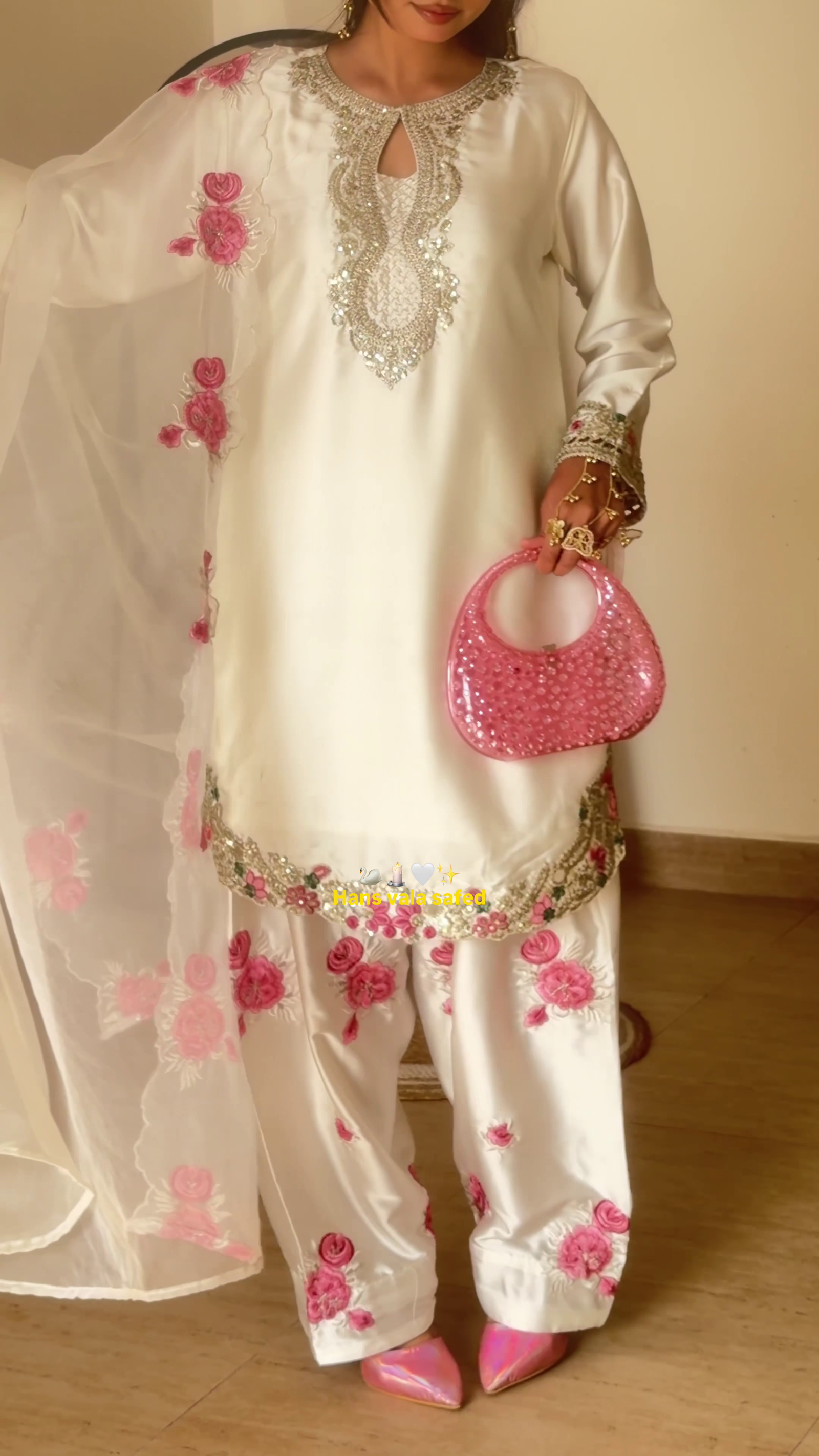 New Launching Designer Party Wear Look Top With Farshi Salwar Suit - Image 12