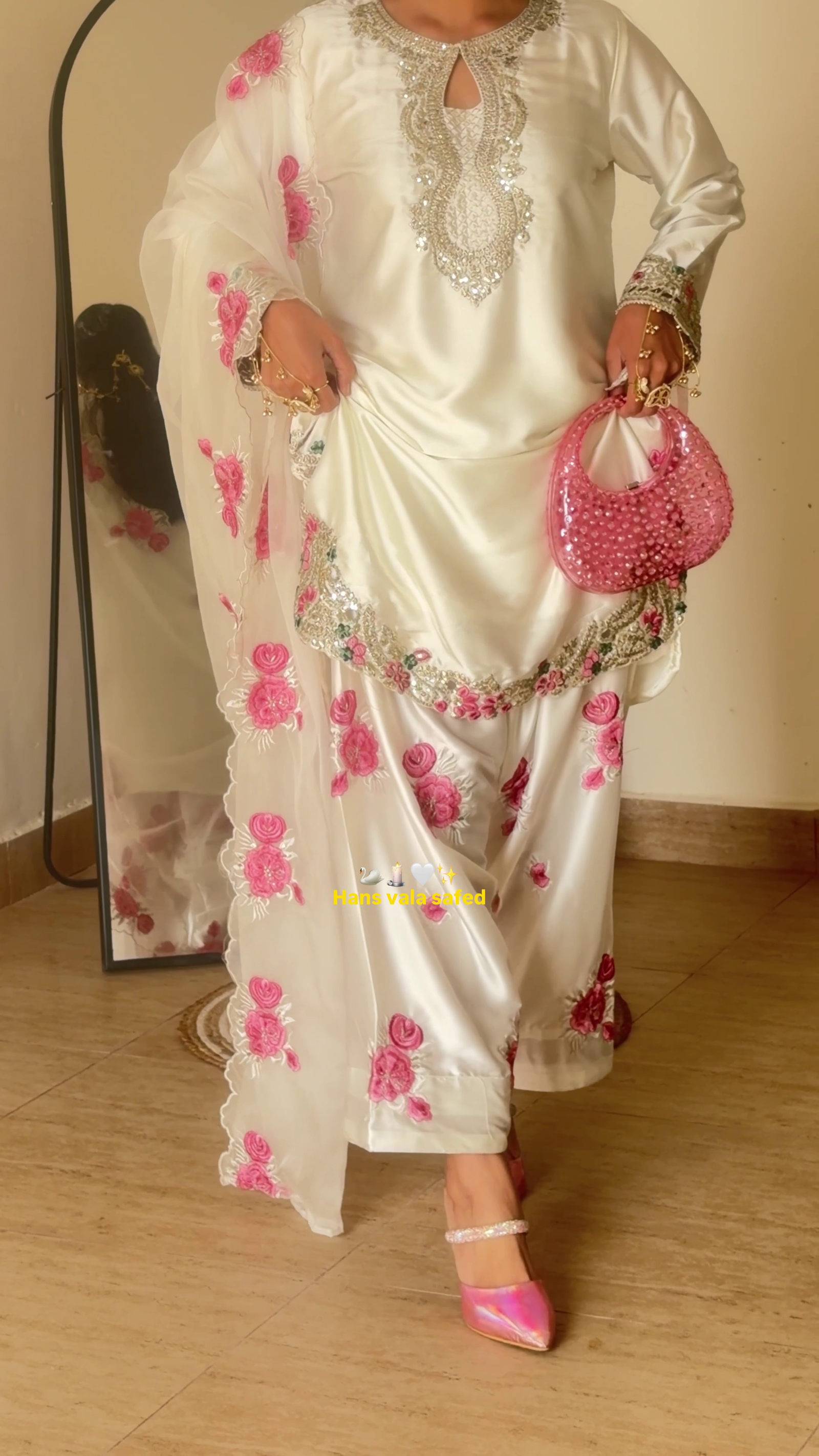 New Launching Designer Party Wear Look Top With Farshi Salwar Suit